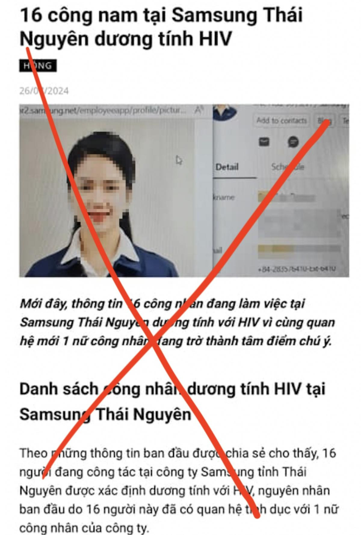 Sự thật vụ cô gái Samsung lây nhiễm HIV cho 16 người Ảnh 1
