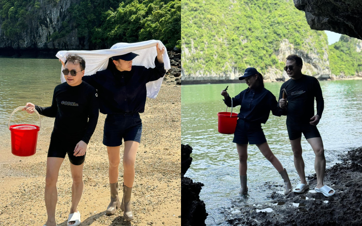 Phương Oanh hôn môi Shark Bình trong chuyến đi nghỉ kỷ niệm một năm 'thoát ế' Ảnh 2