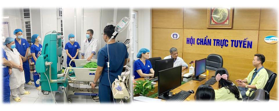 TS Nguyễn Trung Nguyên - Giám đốc Trung tâm Chống độc, Bệnh viện Bạch Mai trực tiếp hỗ trợ chuyên môn và tư vấn cho gia đình người bệnh tại Khoa Hồi sức tích cực – Chống độc.