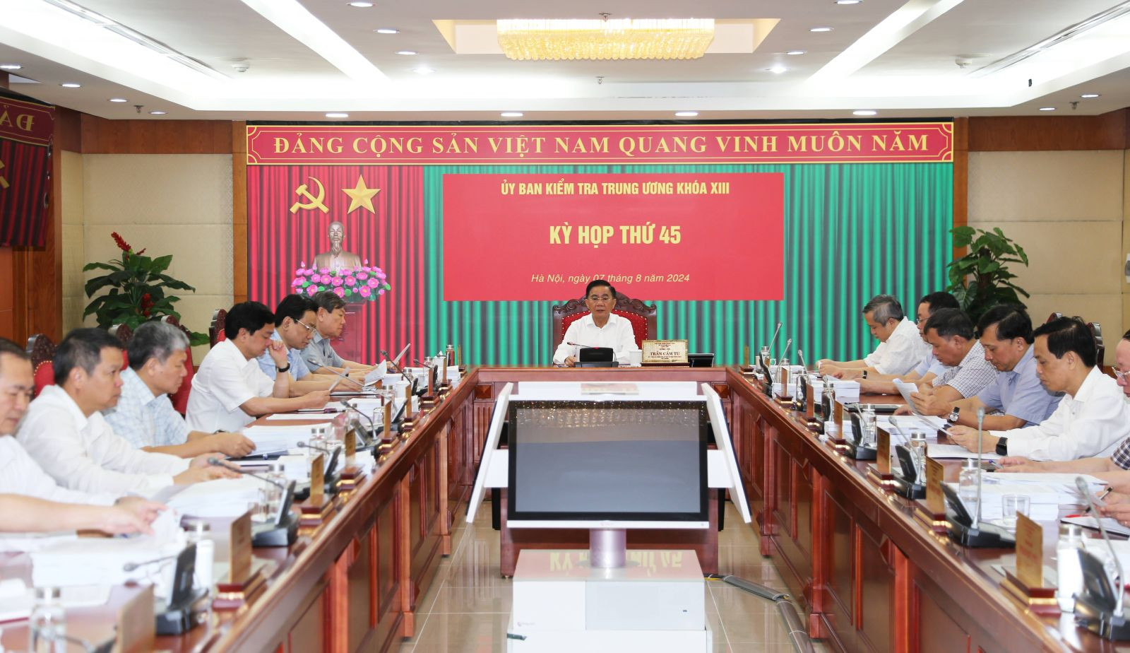 Thông cáo báo chí Kỳ họp thứ 45 của Ủy ban Kiểm tra Trung ương- Ảnh 1.