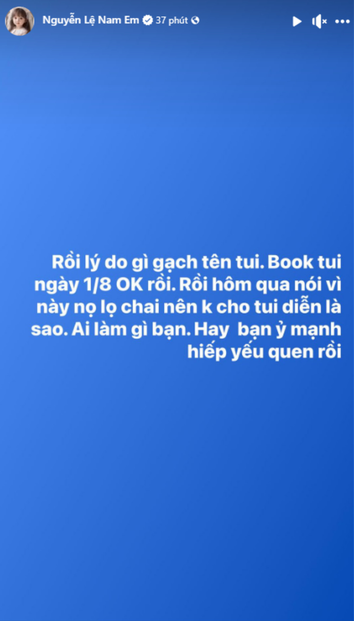 Nam Em bị hủy show, tố bị chèn ép Ảnh 1