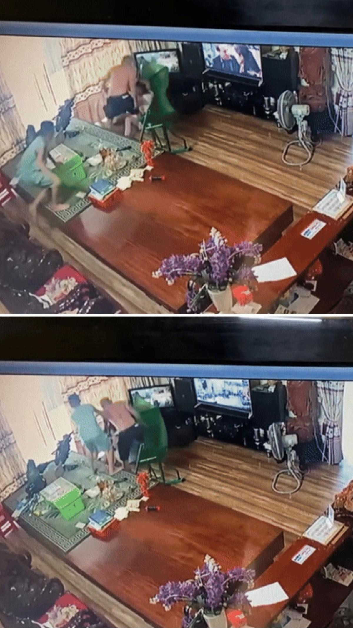 Phẫn nộ clip chồng hành hung vợ dã man, con nhỏ gào khóc can ngăn nhưng bất thành Ảnh 2