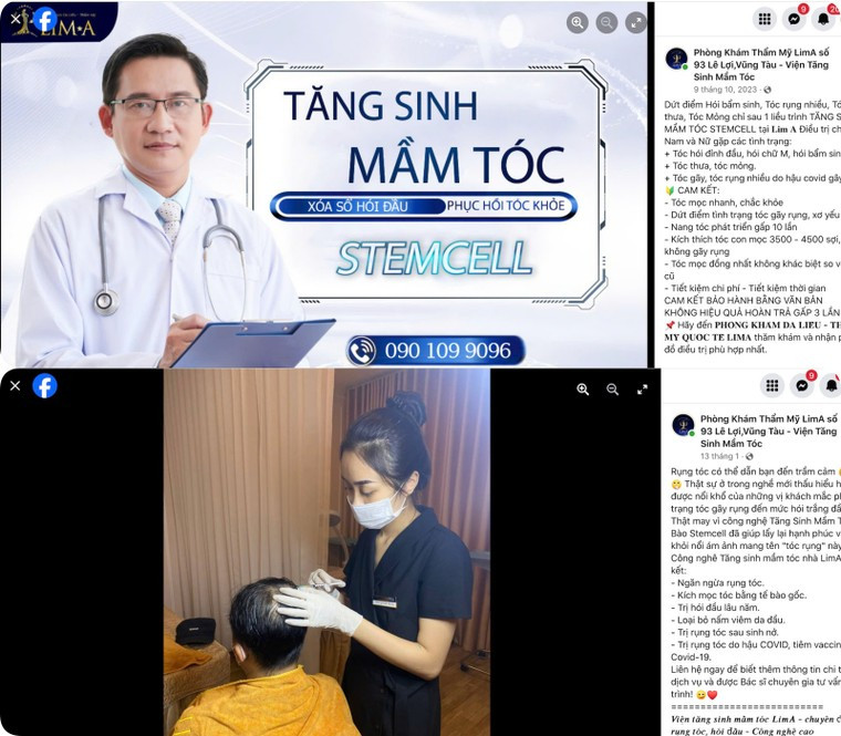 Thẩm mỹ LIM A núp bóng Phòng khám da liễu Trương Sỹ Chiến cung cấp dịch vụ chui ảnh 3