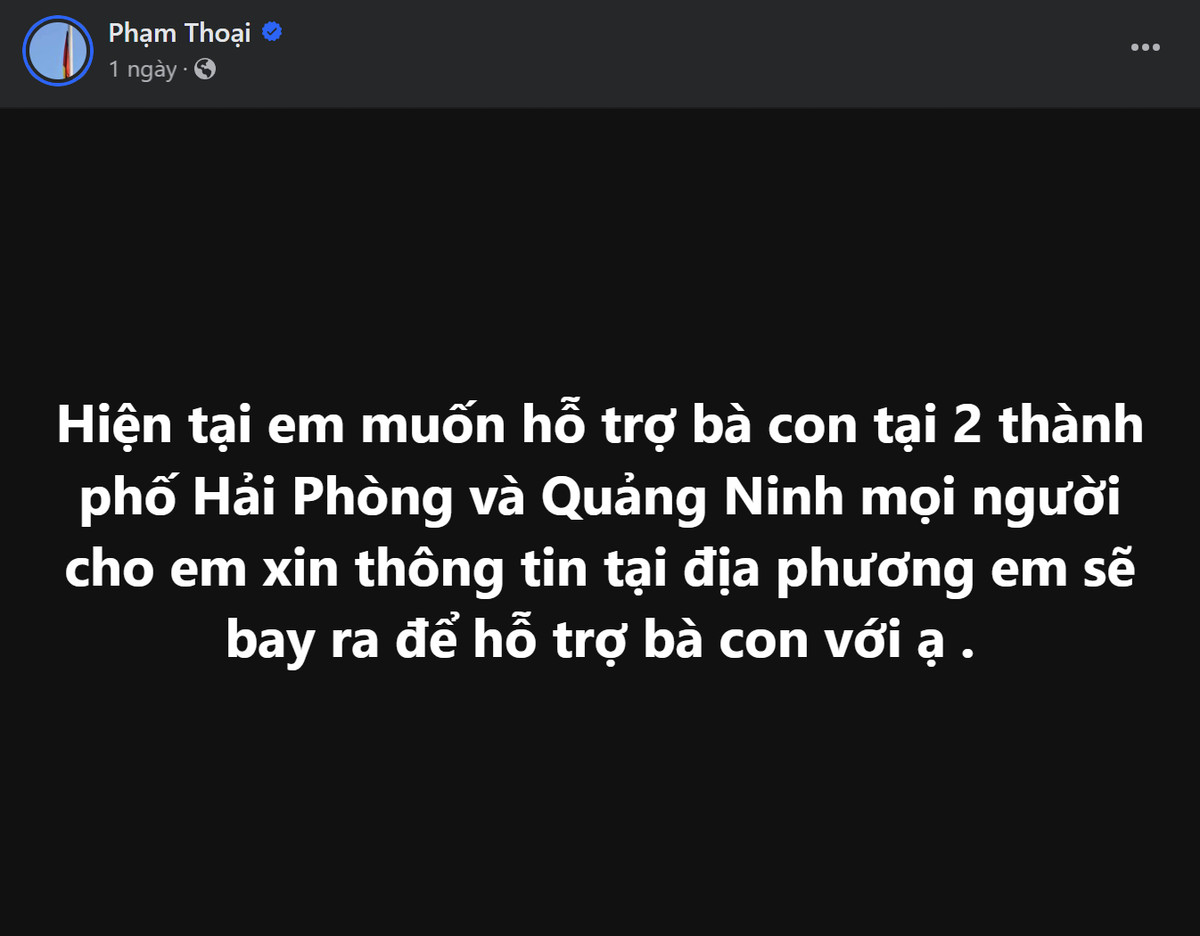 Phát ngôn của Tiktoker Phạm Thoại về việc từ thiện thiên tai gây bão mạng Ảnh 2