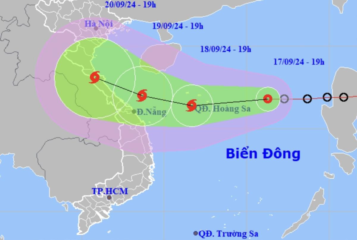 Diễn biến phức tạp của bão số 4 sắp đổ bộ nươc ta Ảnh 1