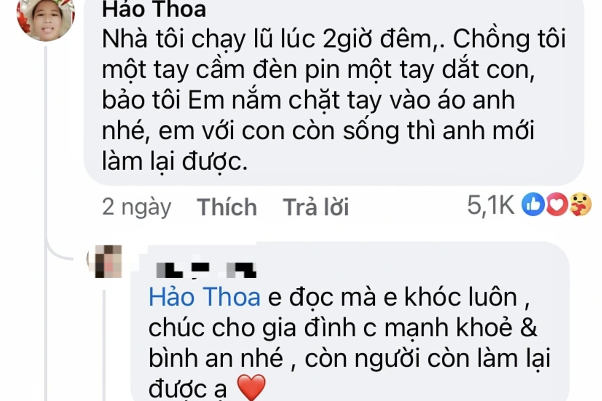 Câu chuyện vợ chồng nắm tay nhau vượt lũ gây xúc động: “Em với con còn sống, anh mới làm lại được” Ảnh 1