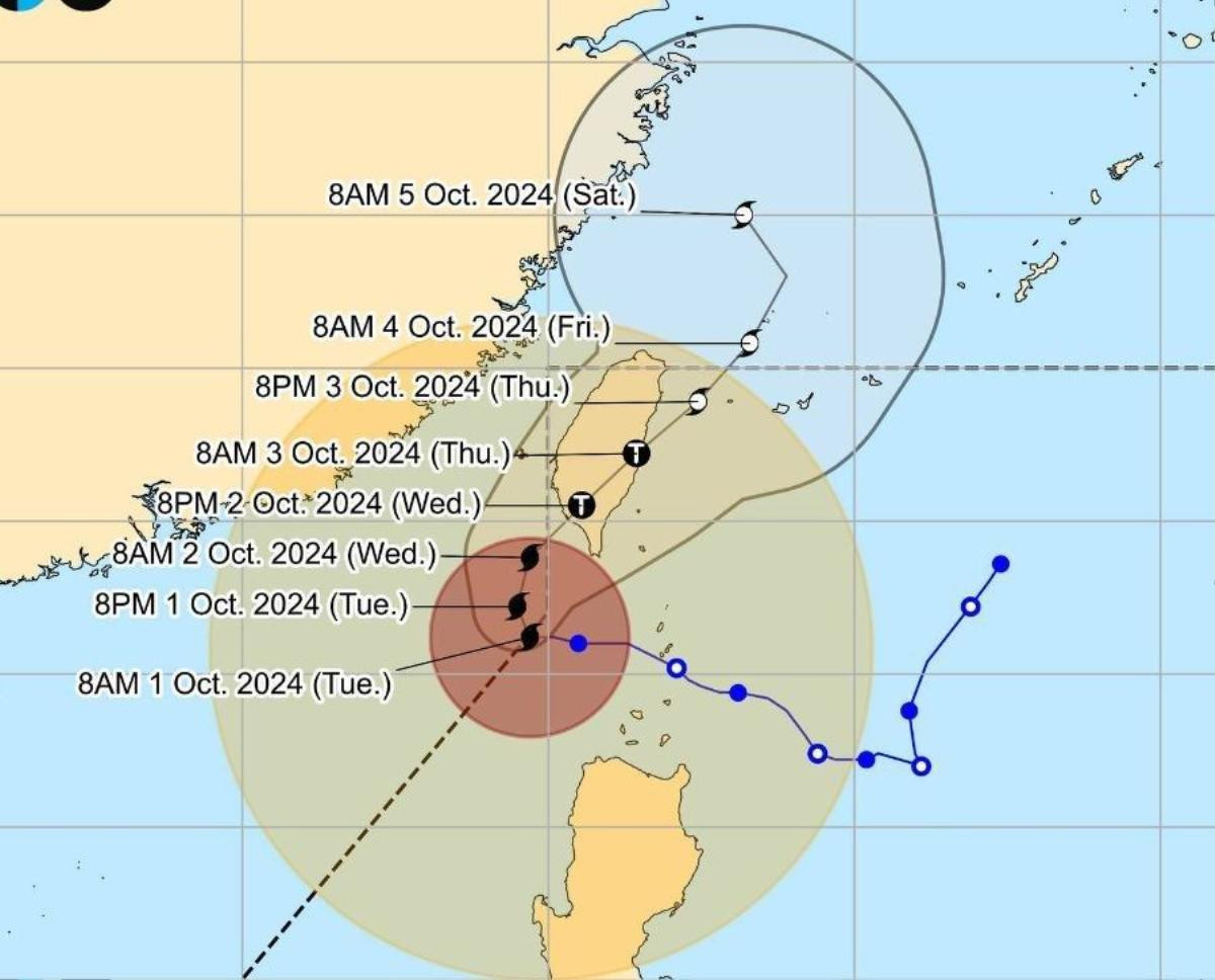 Siêu bão Krathon mạnh thêm, có thể quay trở lại Philippines Ảnh 1