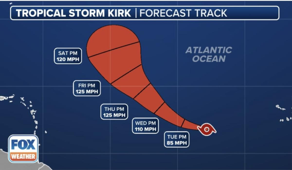 Bão Kirk hình thành, dự báo mạnh ngang bão Helene với sức hủy diệt khủng khiếp Ảnh 2