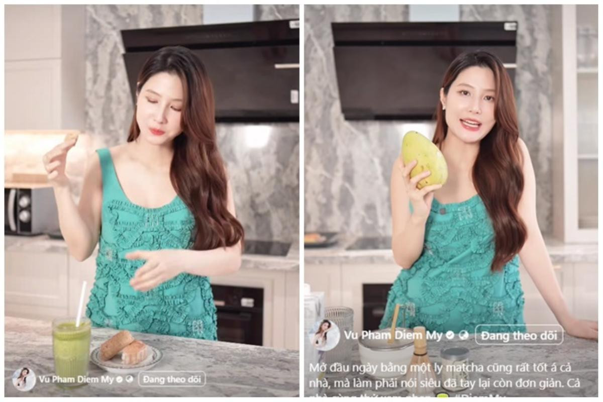 Diễm My 9X lộ bụng bầu lớn, rất thích ăn xoài chua Ảnh 1
