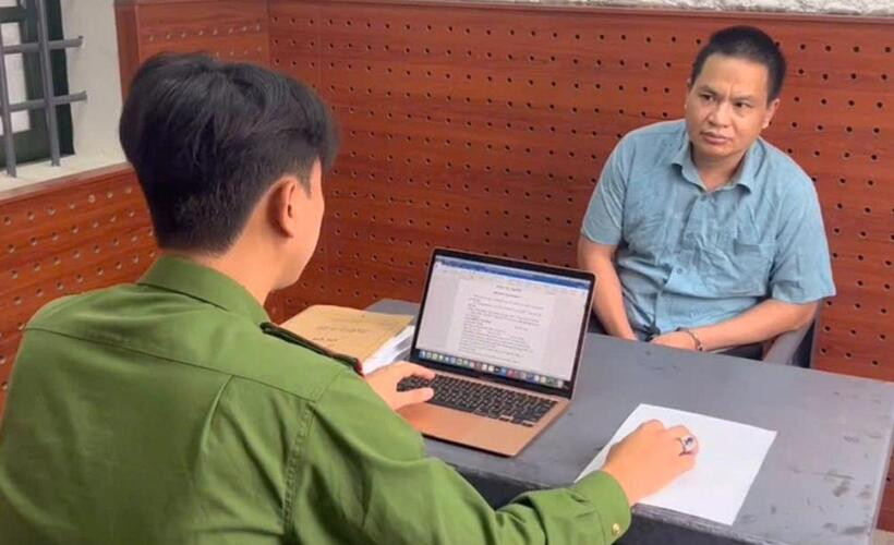 Cơ quan điều tra làm việc với Nguyễn Trọng Phú.