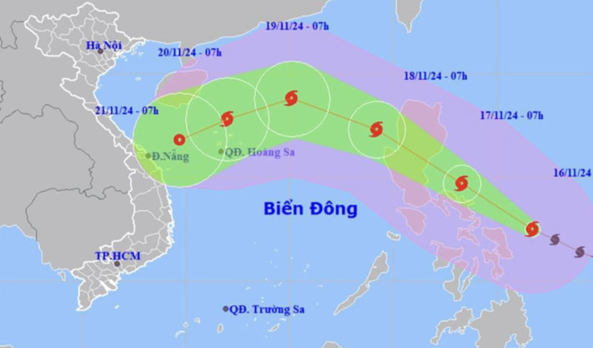Bão số 10 Man-yi đạt cấp siêu bão, miền Trung mưa lớn Ảnh 1