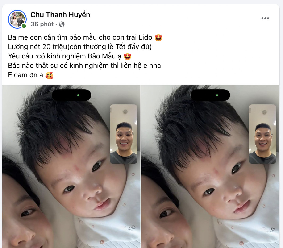 Choáng với tiền lương bảo mẫu của con Quang Hải Ảnh 1