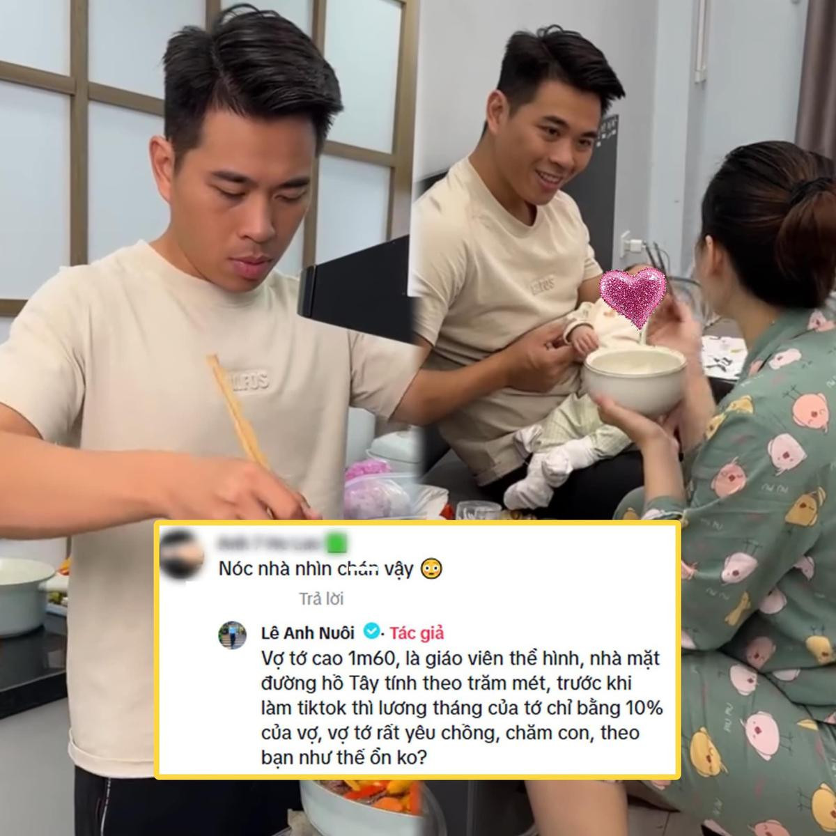 Vợ mới sinh bị mỉa mai ngoại hình, Lê Anh Nuôi thẳng thắn đáp trả còn 'flex' chuyện tình yêu cực khéo Ảnh 3