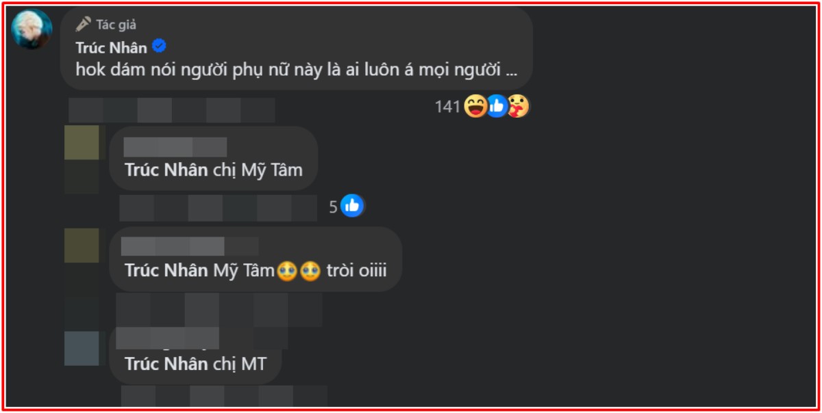 Mỹ Tâm bị gọi tên bên dưới bài đăng của Trúc Nhân Ảnh 2