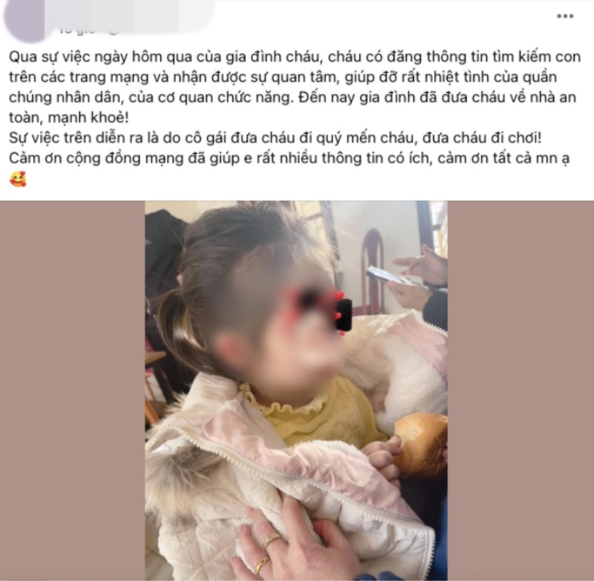 Mẹ cháu bé 3 tuổi bị người lạ dắt đi: 'Do cô quý mến nên dắt cháu đi chơi' Ảnh 2