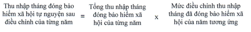 Mức điều chỉnh tiền lương, thu nhập tháng đã đóng BHXH - 4