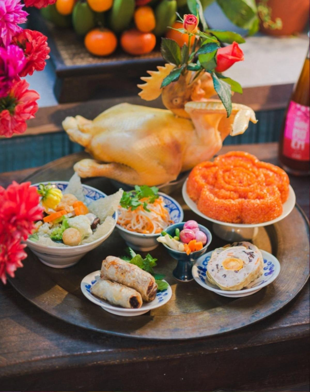 Mâm cơm cúng ngày Rằm tháng Giêng