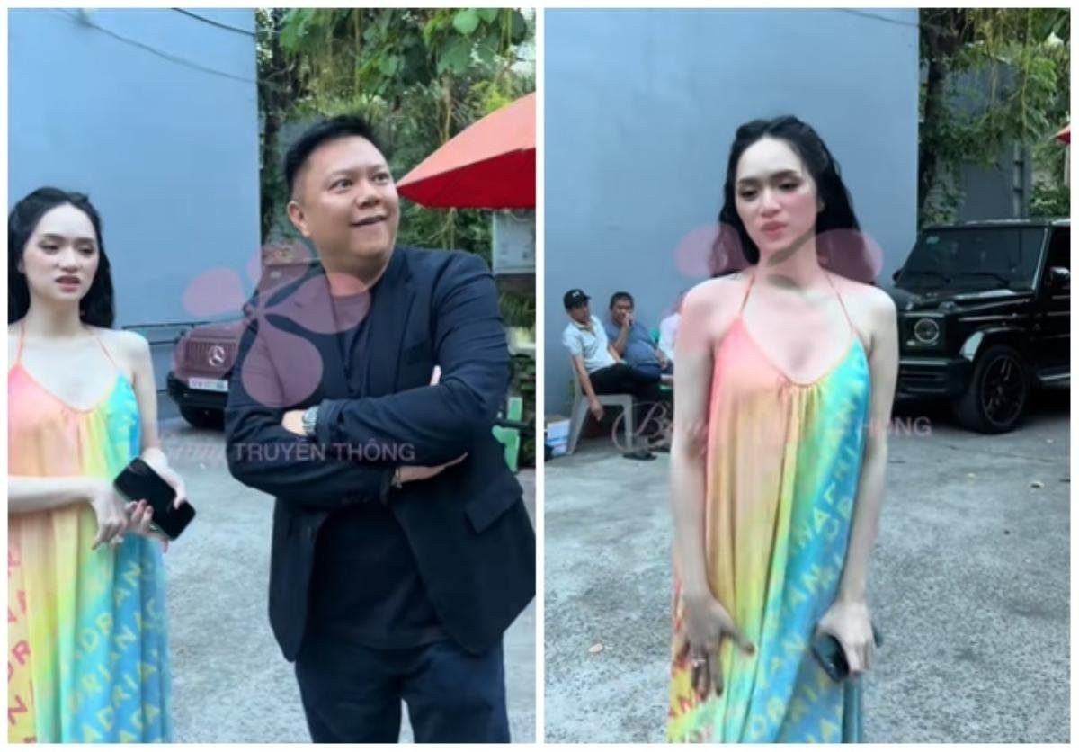 Hương Giang ngại ngùng khi được hỏi về đám cưới. (Ảnh Bongtruyenthong)