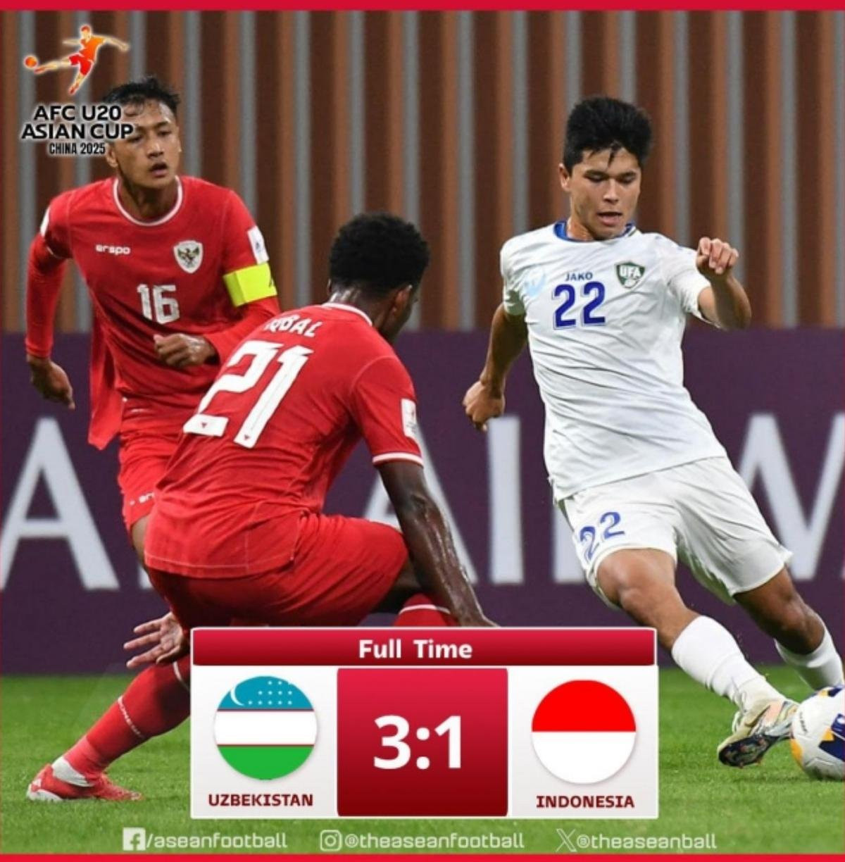 Indonesia đã tan vỡ cơ hội dự U20 World Cup sau khi thua 1-3 trước Uzbekistan.