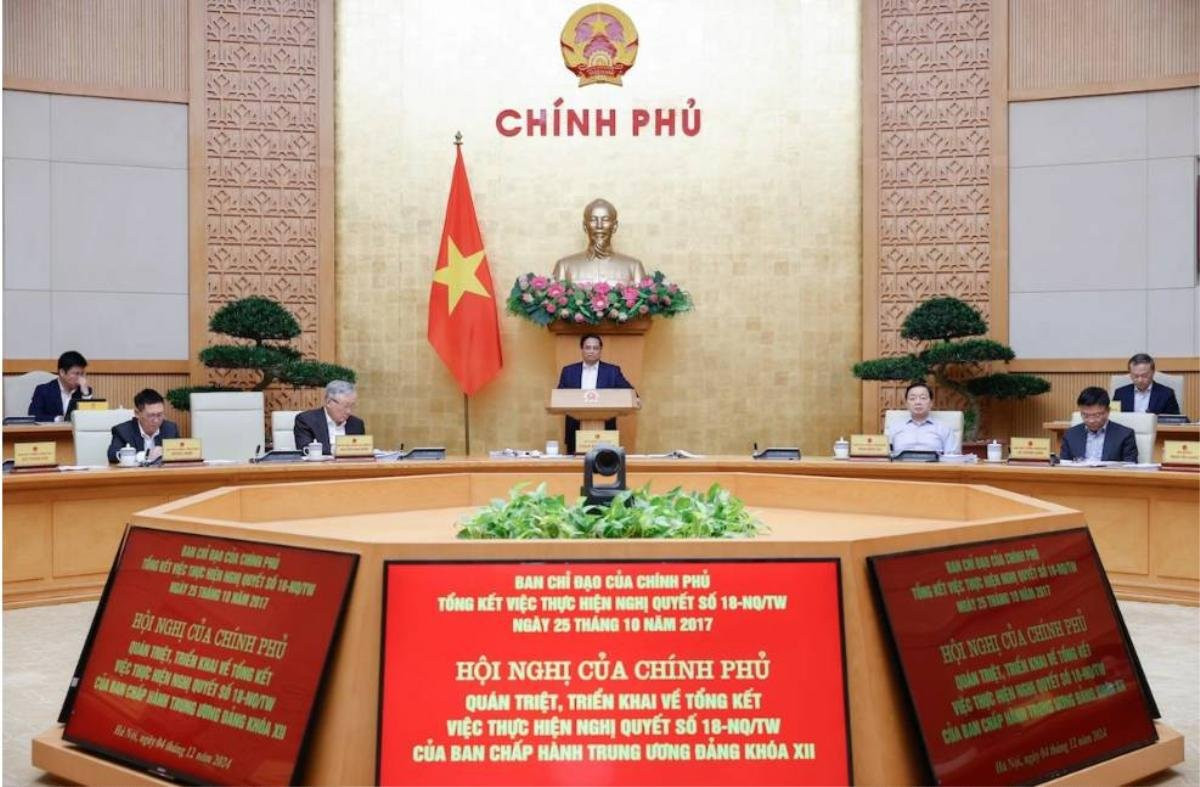 Một phiên họp của Chính phủ - Ảnh: VGP
