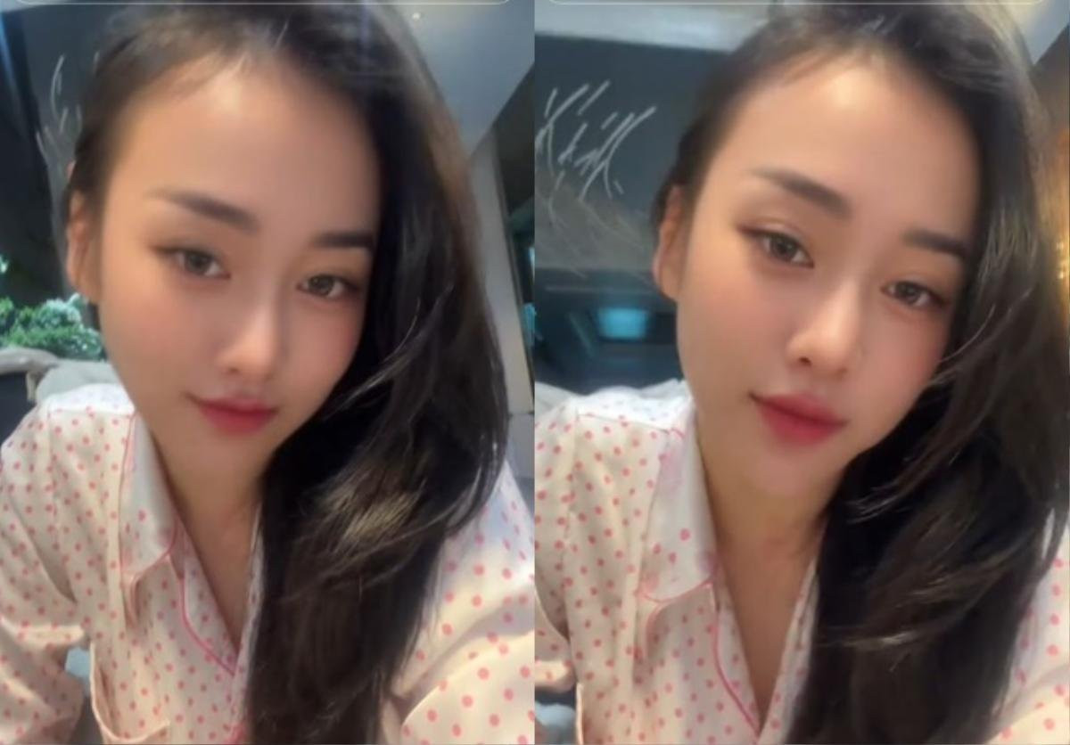 Phương Oanh gây chú ý với ngoại hình khác lạ. (Ảnh TTNV)