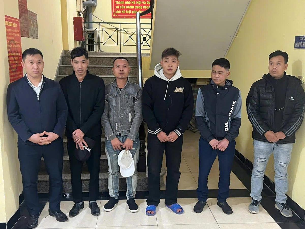 Các đối tượng trong vụ án. Ảnh: Công an TP.Hà Nội.