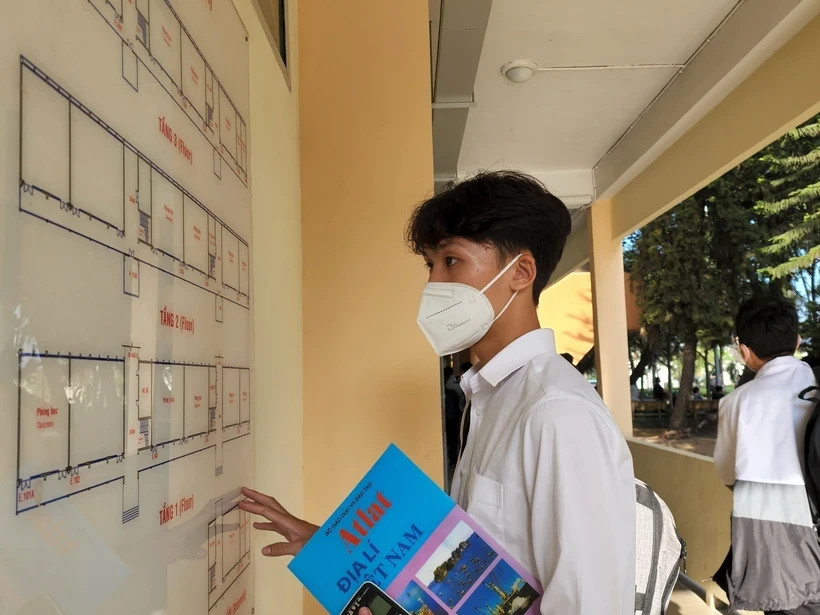 Thí sinh dự thi đánh giá năng lực. Ảnh: TTXVN