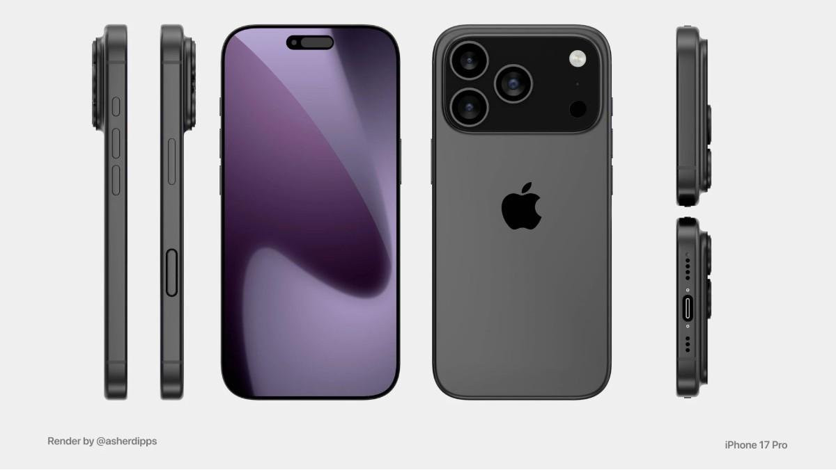 Đây được coi là một trong những hình ảnh mô phỏng rõ ràng và chi tiết nhất về iPhone 17 Pro.
