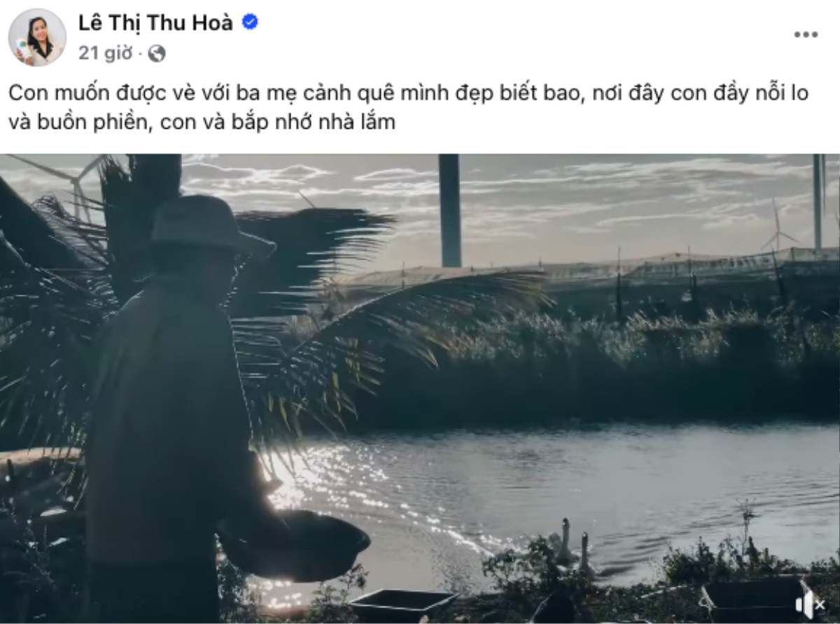 Mẹ bé Bắp đăng tải dòng trạng thái đầy cảm xúc.