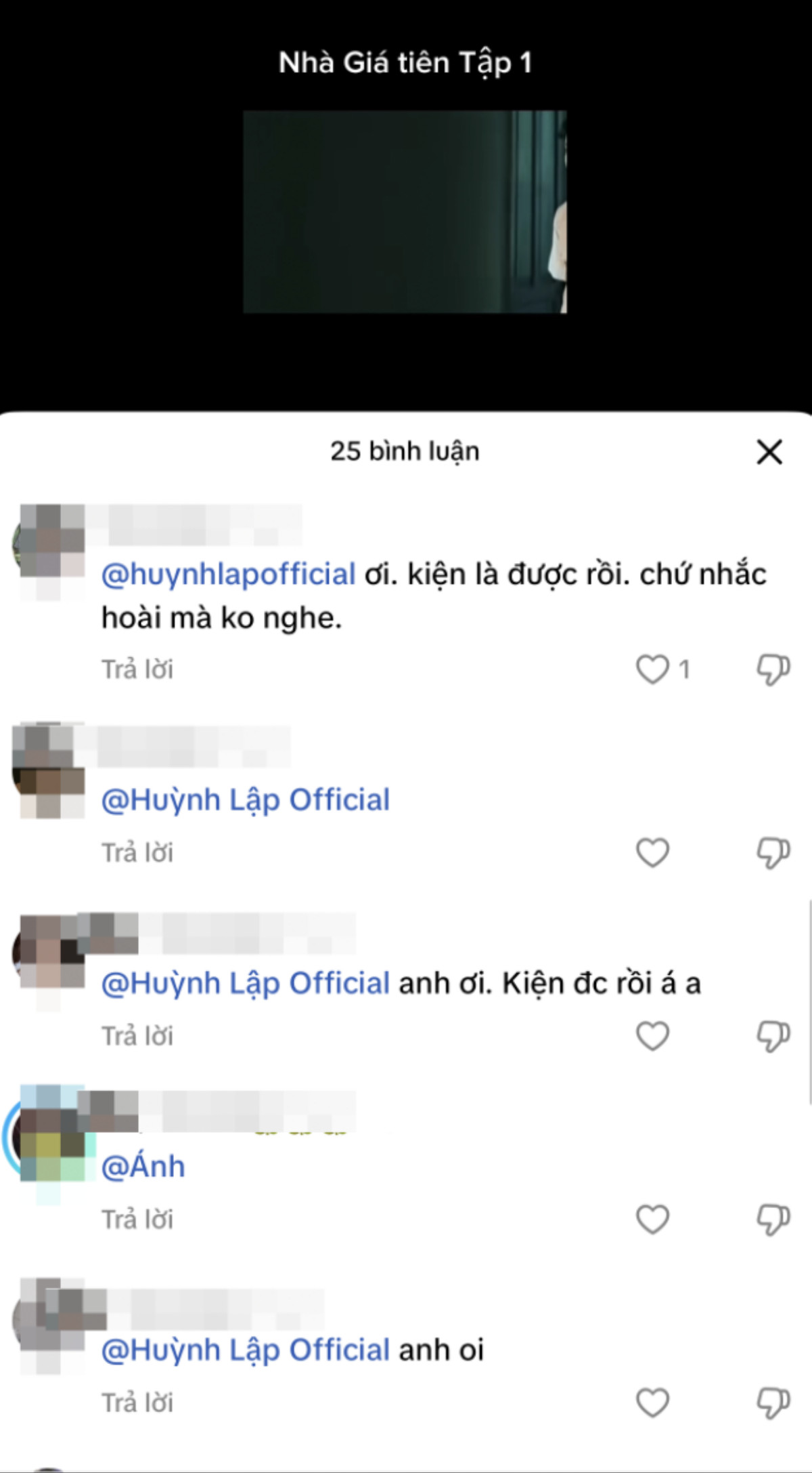 Đông đảo khán giả la ó khi một bộ phận dân mạng thiếu ý thức, đăng tải những phân cảnh trong phim lên TikTok. (Ảnh chụp màn hình)