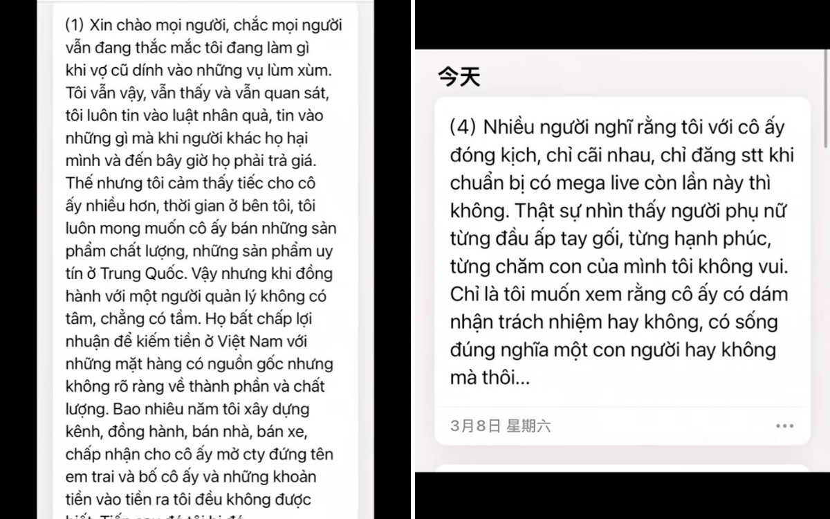 Tôn Bằng công khai kể chuyện cũ của Hằng Du Mục bằng tiếng Việt qua nền tảng TikTok. Ảnh: TikTok tonbang8889