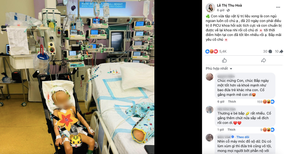 Nhiều người bày tỏ sự yêu thương dành cho bé Bắp.
