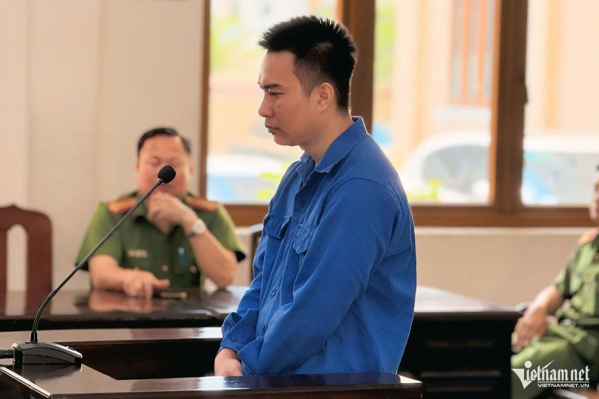 Bị cáo Danh Sơn tại phiên tòa sáng nay (18/3). (Ảnh VietNamNet)