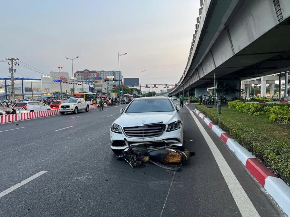 Hiện trường vụ tai nạn.