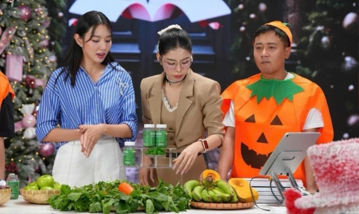 Thời gian qua, Quang Linh Vlogs, Hoa hậu Thuỳ Tiên và Hằng Du Mục bị chỉ trích vì quảng cáo lố: '1 viên kẹo Kera bằng 1 đĩa rau'.
