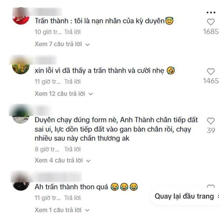 Dân mạng bàn tán về thân hình của Trấn Thành, trêu đùng rằng nam MC 'bị hại'. (Ảnh chụp màn hình)