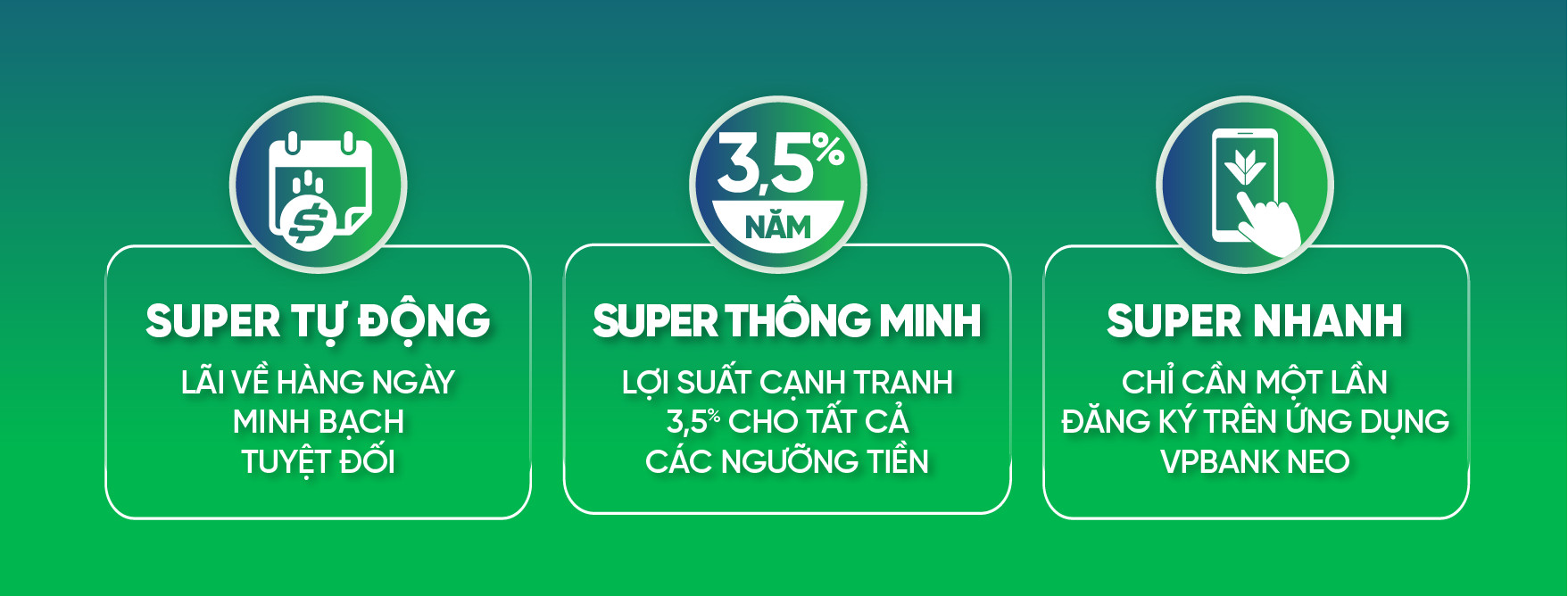 Một lần đăng ký - Tiền sinh tiền, lời sinh lời, sống thảnh thơi