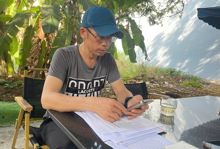 Ông Nguyễn Quốc Huy trình báo vụ mẹ bé Bắp với mong muốn cơ quan công an sớm điều tra, làm rõ. Ảnh: Lê Nhung