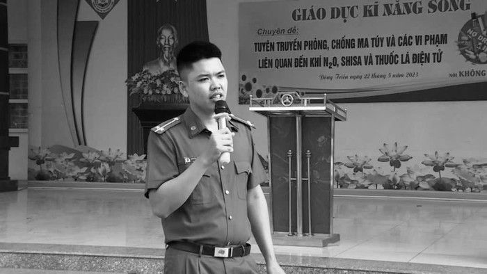 Thượng úy Nguyễn Đăng Khải đã hy sinh khi tham gia vây bắt tội phạm ma túy
