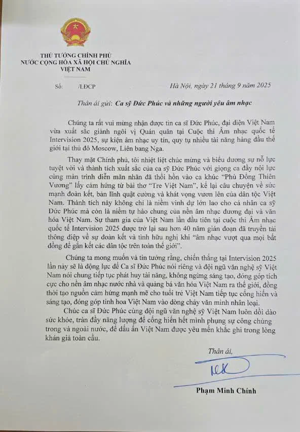 thu-chuc-mung-cua-thu-tuong-pham-minh-chinh-gui-toi-ca-si-duc-phuc-1758528989.jpg