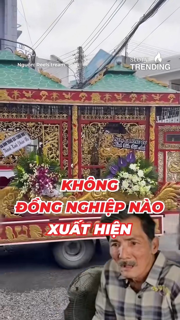 Nhiều bài đăng khiến khán giả tranh luận dữ dội sau lễ tang của nghệ sĩ Thương Tín. (Ảnh chụp màn hình TikTok Văn Kha Phan Official)