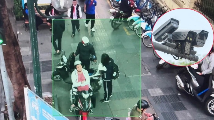 Hệ thống cũng ghi nhận, nhiều phụ huynh, học sinh chấp hành rất tốt Luật Trật tự, an toàn giao thông đường bộ. Ảnh: Công an TP Hà Nội