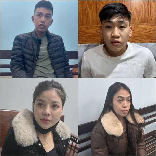 Các đối tượng liên quan đến vụ án. Ảnh: Công an TP Đà Nẵng