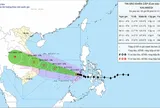 Bão số 13 mạnh cấp 14, hướng vào đất liền Quảng Ngãi - Đắk Lắk