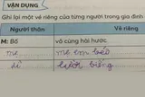 Cô giáo yêu cầu ghi lại vẻ riêng của mẹ và dì, học trò tiểu học viết đáp án khiến ai nấy cười sặc