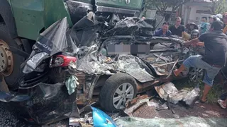 Hiện trường thảm khốc vụ tai nạn liên hoàn khiến 3 thành viên CLB HAGL tử vong