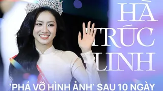 Hoa hậu Hà Trúc Linh 'phá vỡ hình ảnh' sau 10 ngày đăng quang