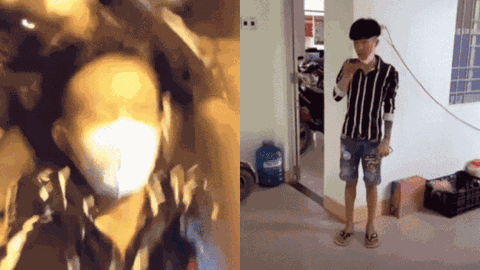 Nhóm thanh niên kẹp 3 trên xe máy còn có lời lẽ thách thức: 'Công an ra phạt tiền giùm cái'