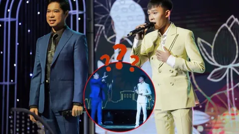 Hồ Văn Cường bất ngờ quên lời khi song ca cùng Ngọc Sơn, nam danh ca liền có pha 'cứu cánh' kịp thời
