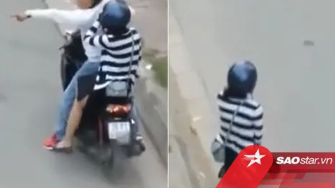 Clip: Cô gái quỳ gối xuống đường sau cái chỉ tay của bạn trai, cảnh tượng nhìn mà xót xa